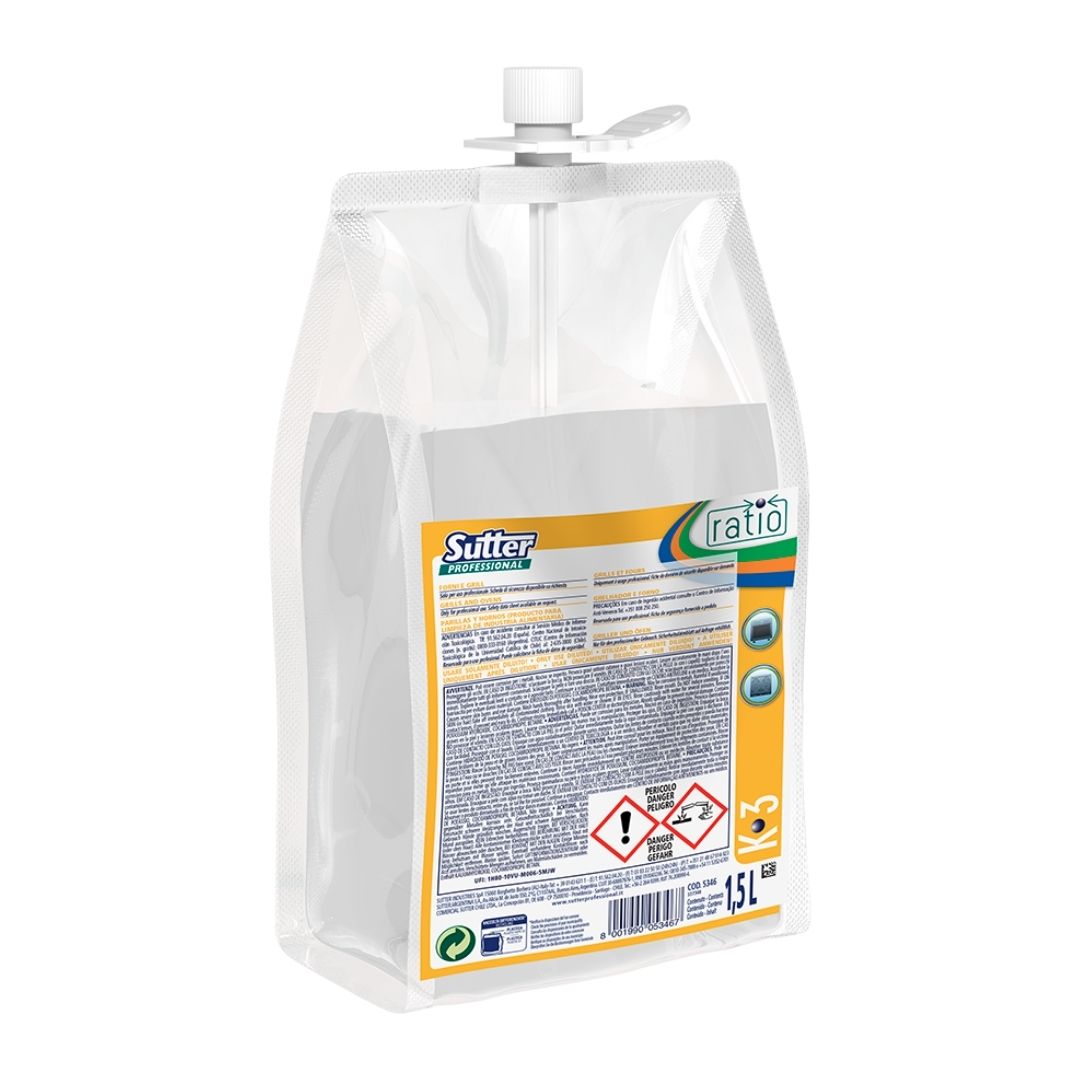 Sutter K-3 - Desengordurante ultraconcentrado para fornos grelhadores e bancadas de cozinha