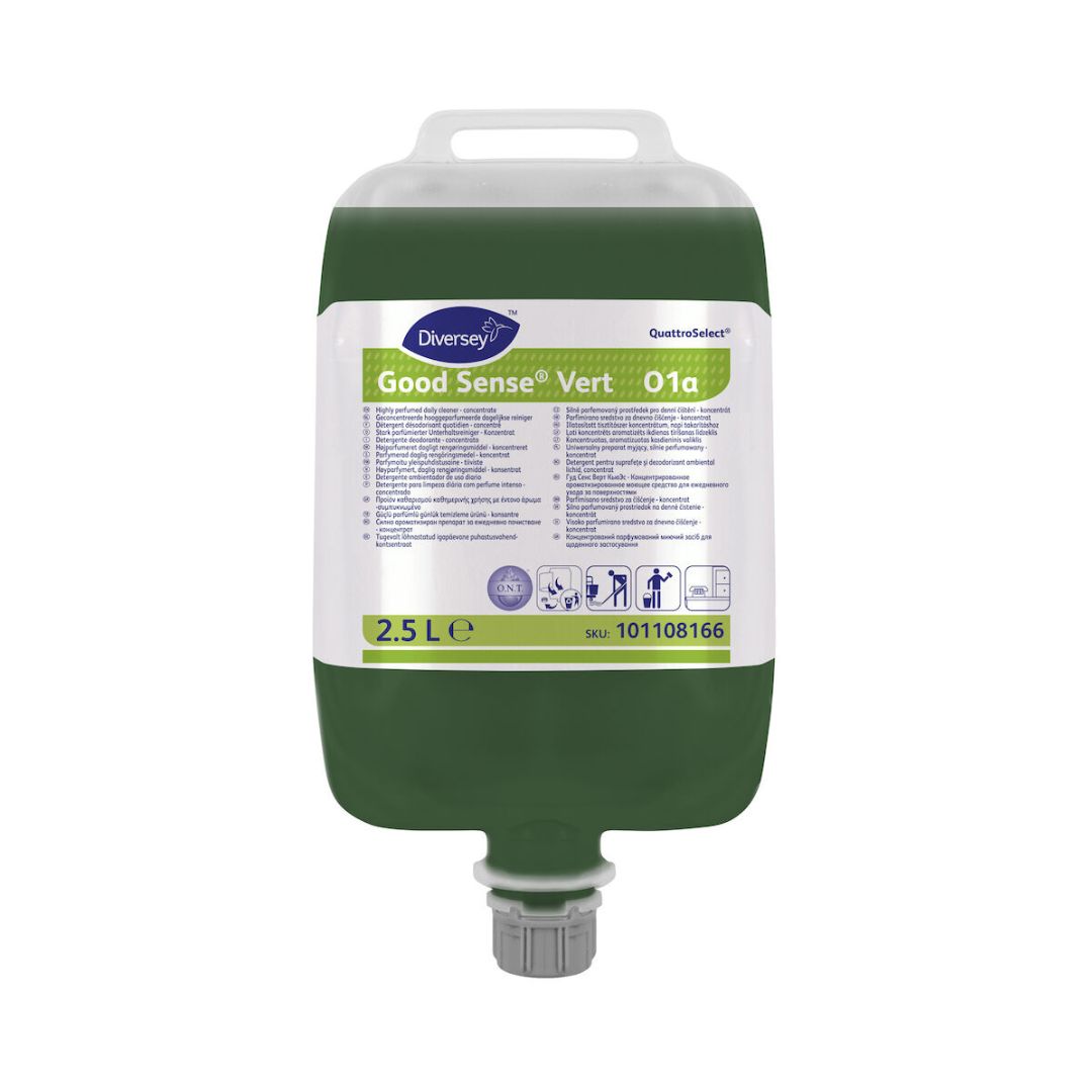 Diversey Good Sense Vert QuattroSelect - Detergente multisuperfícies perfumado com tecnologia O.N.T.