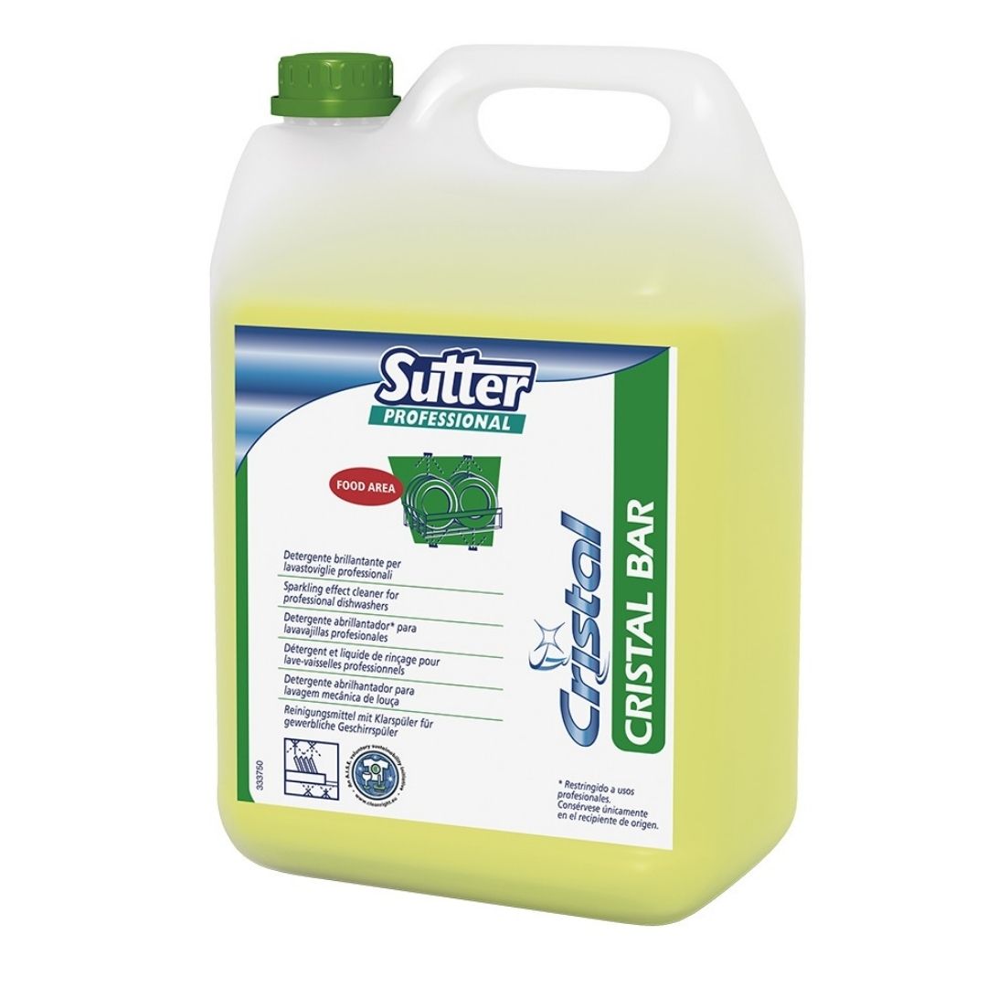 Sutter Cristal Bar - Detergente Abrilhantador Alcalino para Lavagem Automática de Loiça