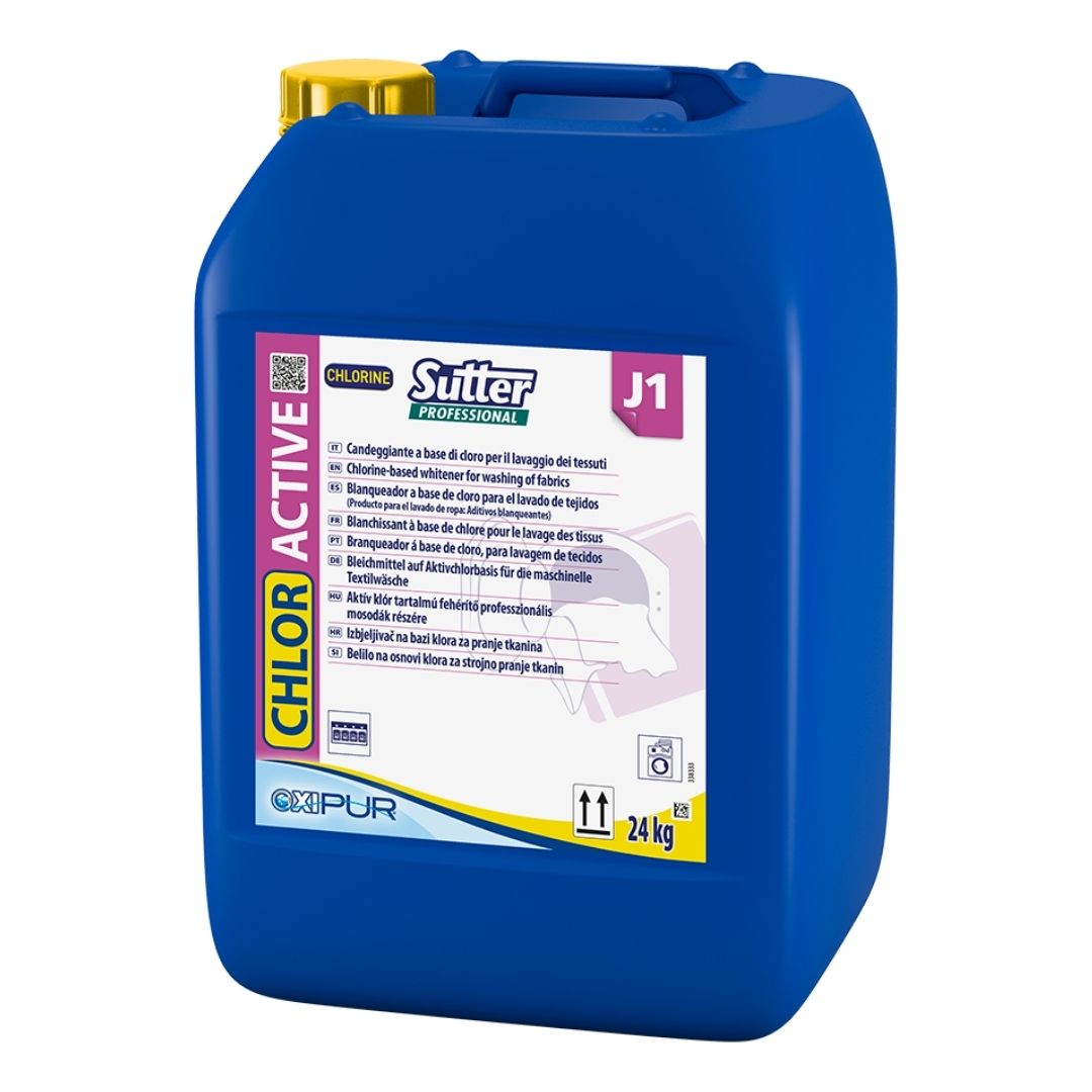 Sutter Chlor Active - Branqueador clorado para lavagem automática de roupa branca