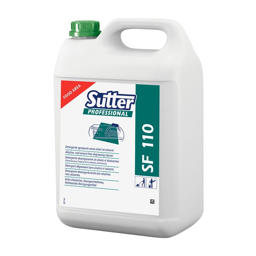Sutter S.F. 110 - Detergente Desengordurante Sem Sais Alcalinos para Superfícies Delicadas e Uso Alimentar