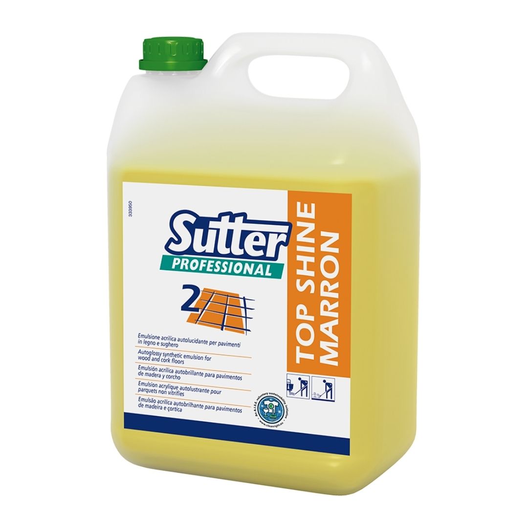 Sutter Top Shine Marron - Emulsão acrílica auto brilhante para pavimentos de madeira e cortiça