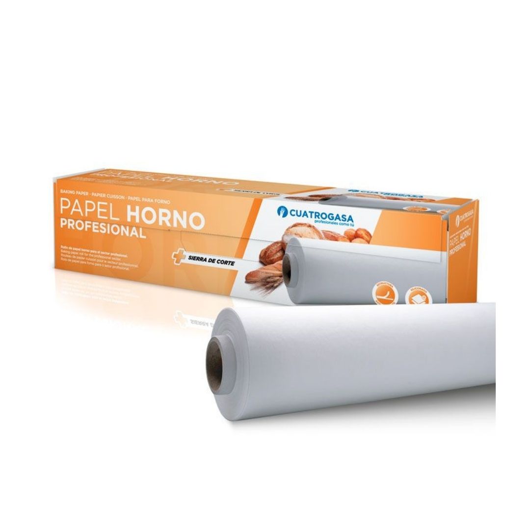 Cuatrogasa Papel Forno Rolo 380mm 100m siliconizado