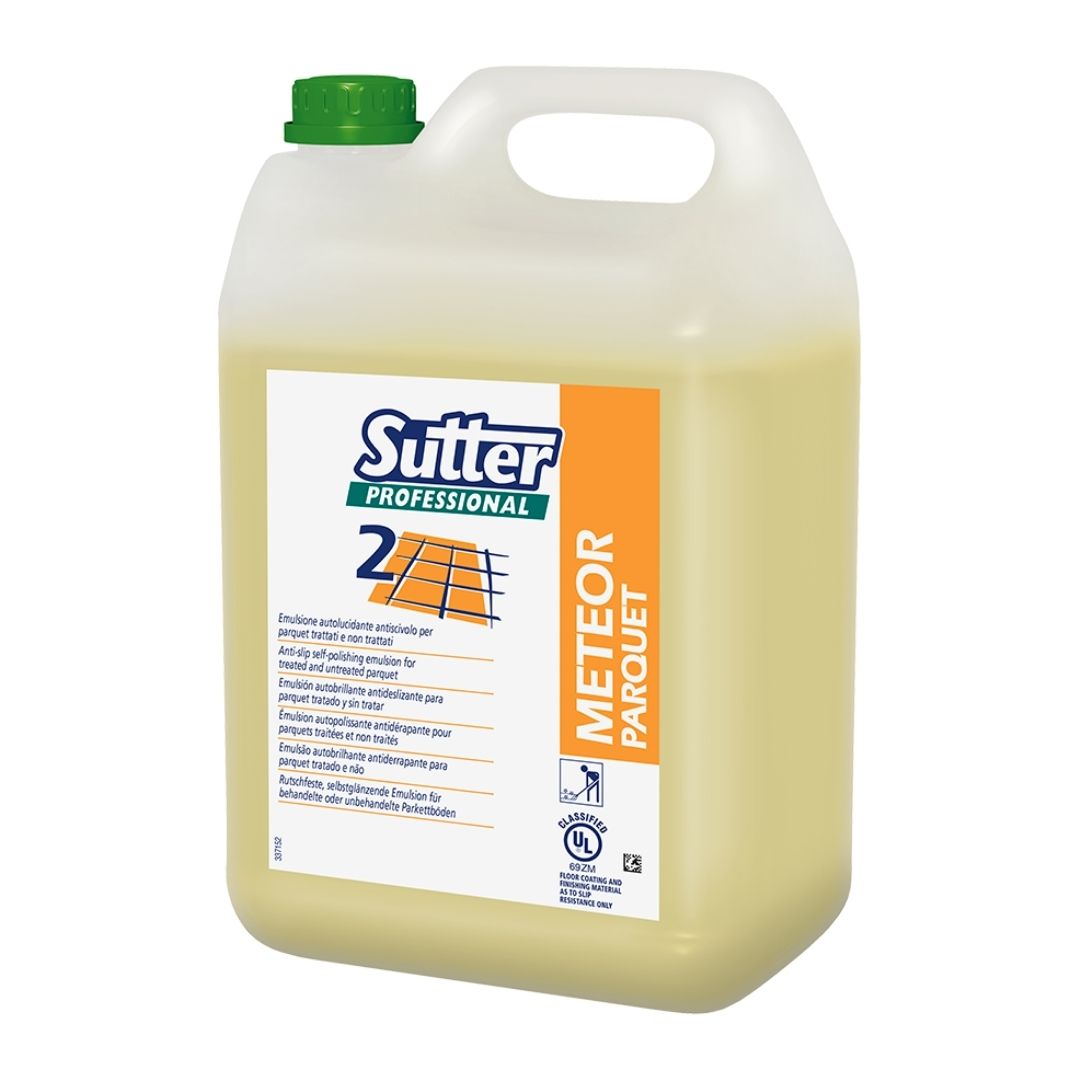 Sutter Meteor Parquet - Emulsão auto brilhante antiderrapante para pavimentos de madeira