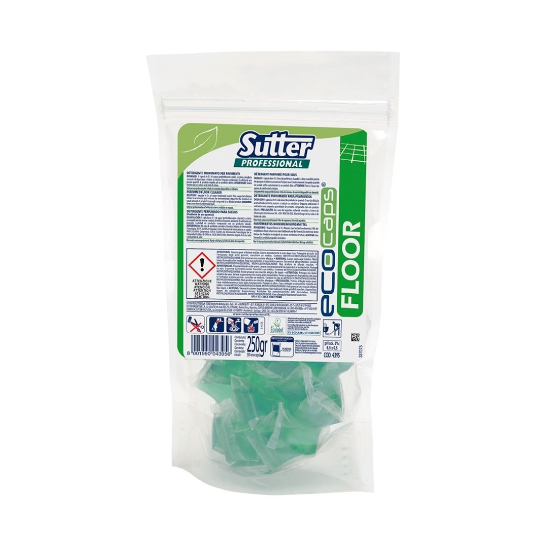 Sutter Floor - Detergente perfumado para pavimentos em cápsulas hidrossolúveis