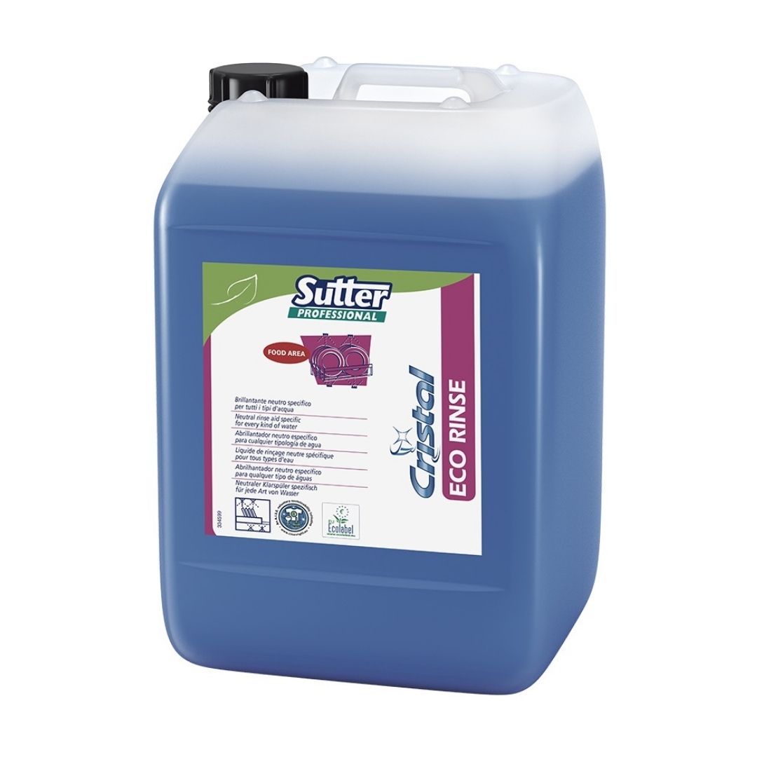 Sutter Eco Rinse abrilhantador neutro ecológico para máquinas de lavar loiça e fornos com auto limpeza
