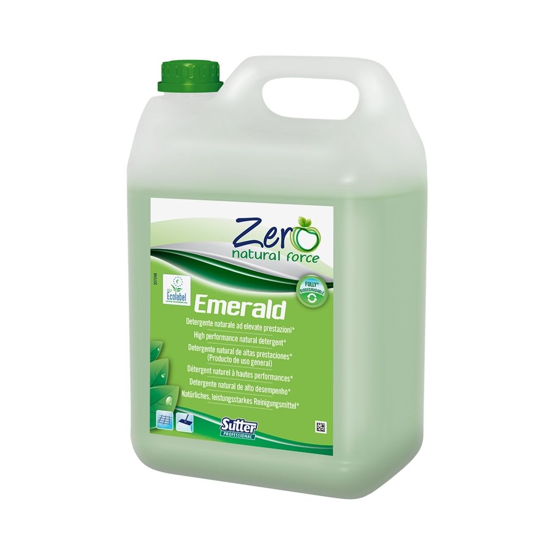 Sutter Emerald detergente desengordurante natural concentrado para superfícies duras com certificação Ecolabel
