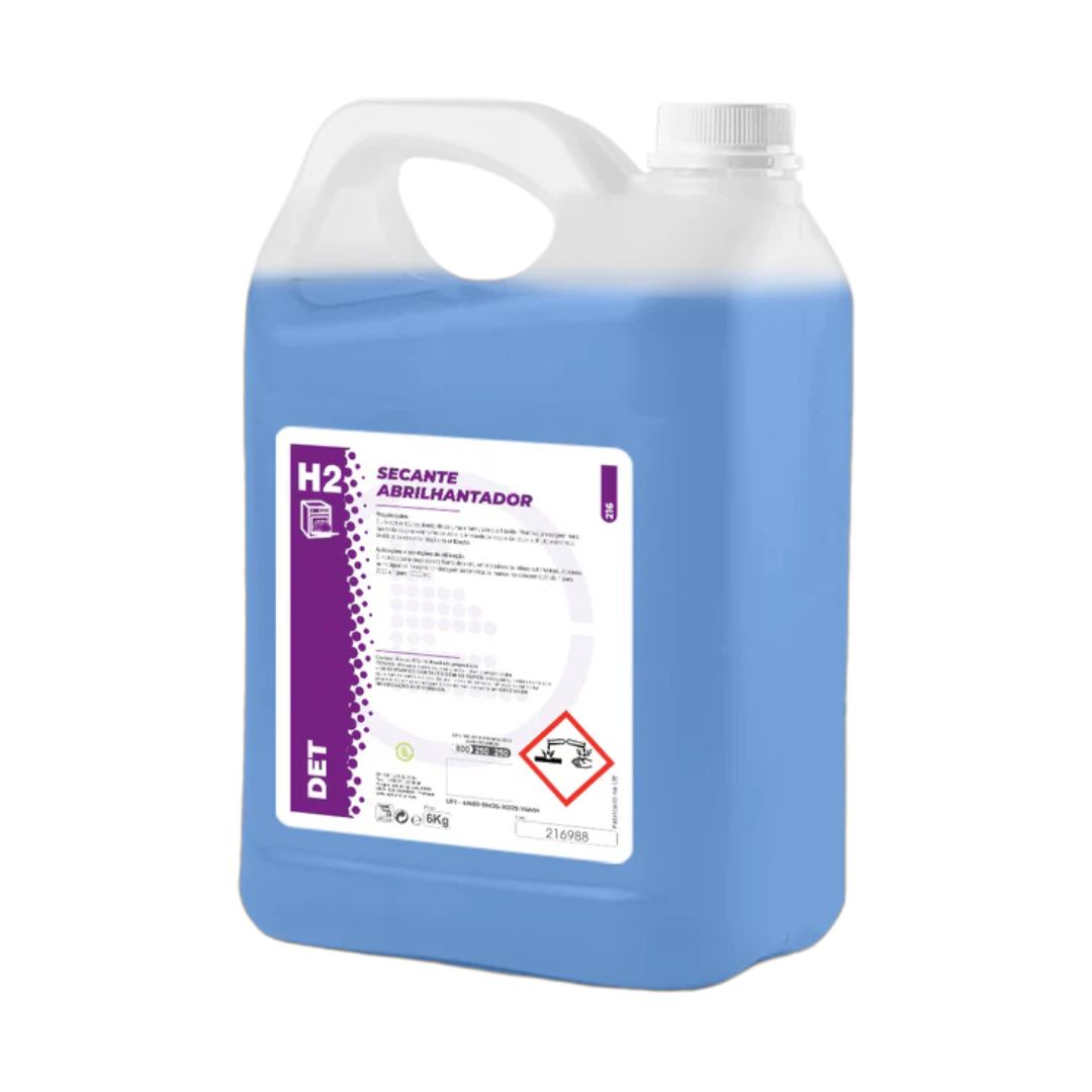 Egiquímica H2 DetSec – Secante Abrilhantador para Máquinas de Lavar Louça