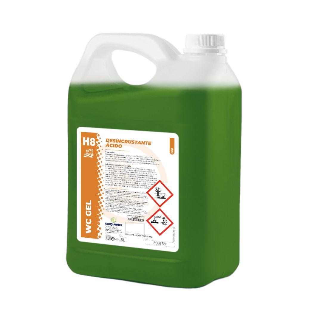 Egiquímica H8 WC Gel Desincrustante Ácido para Louça Sanitária