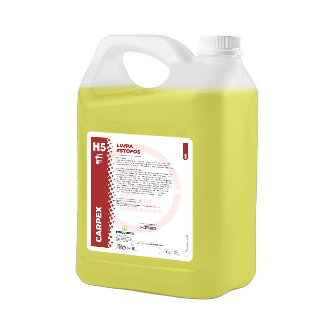 Egiquímica H5 Carpex – Detergente Profissional para Limpeza de Estofos e Têxteis