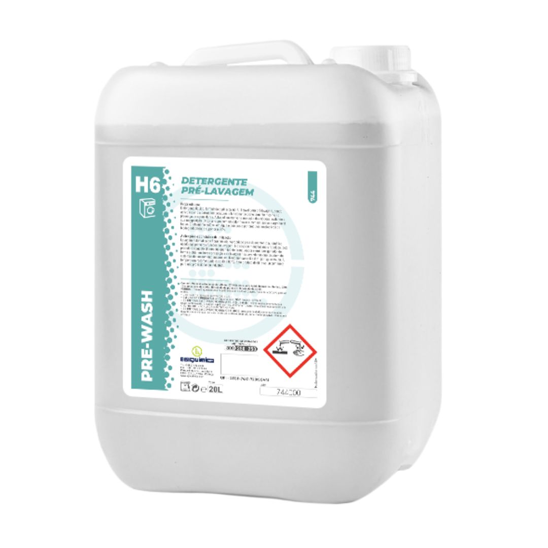 Egiquímica H6 Pre - Detergente Alcalino de Pré Lavagem Automática para Roupa