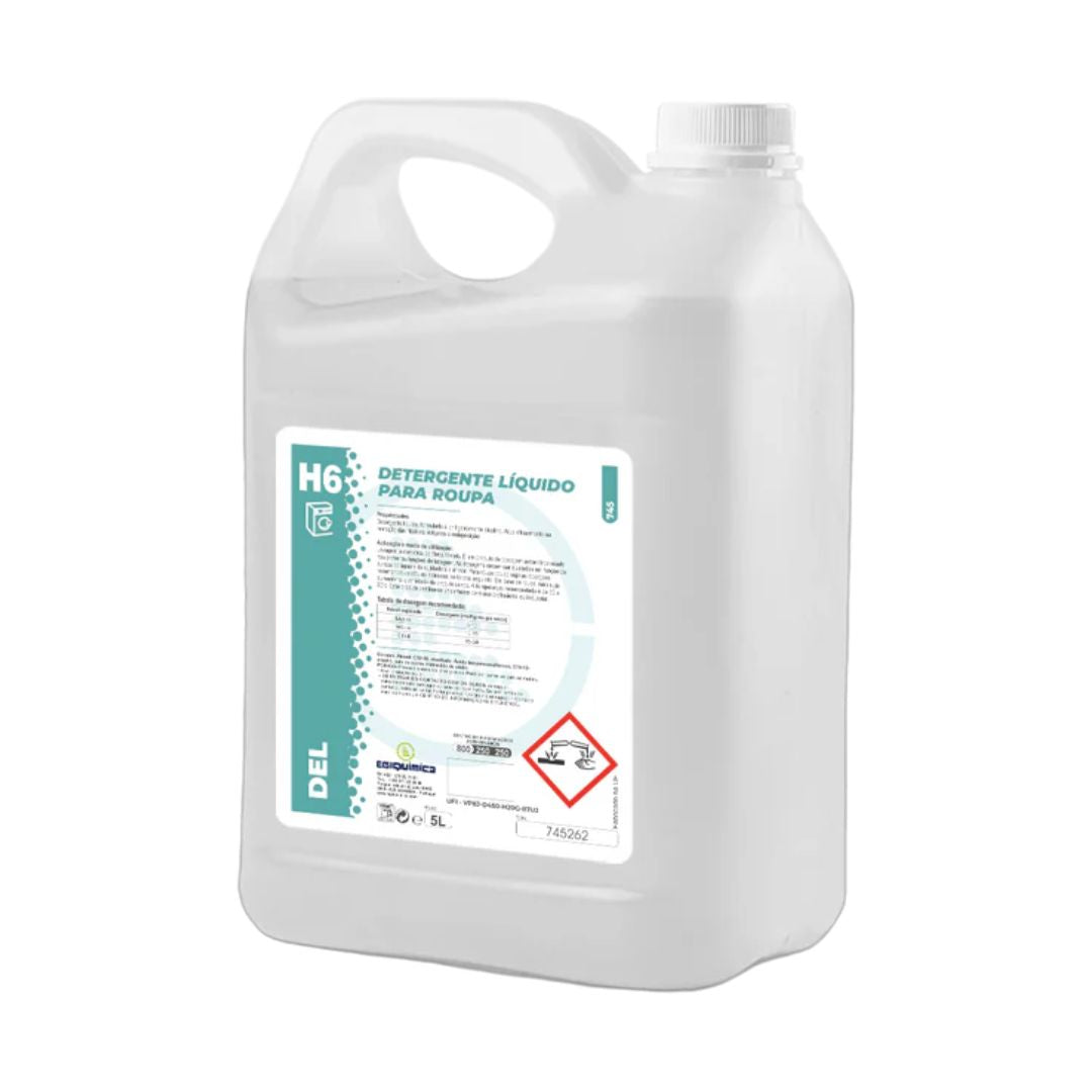 Egiquímica H6 DEL – Detergente Líquido para Lavagem Automática de Roupa