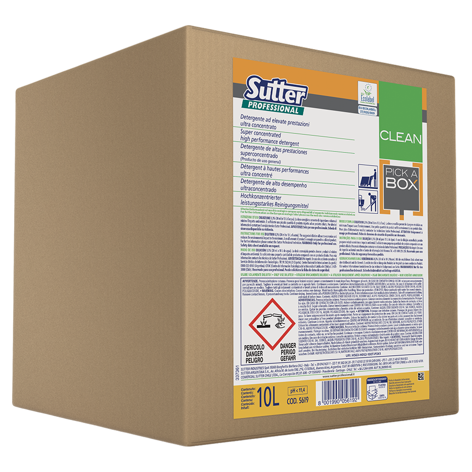 Sutter Clean – Detergente Universal Ultra-Concentrado para Superfícies Duras 10L