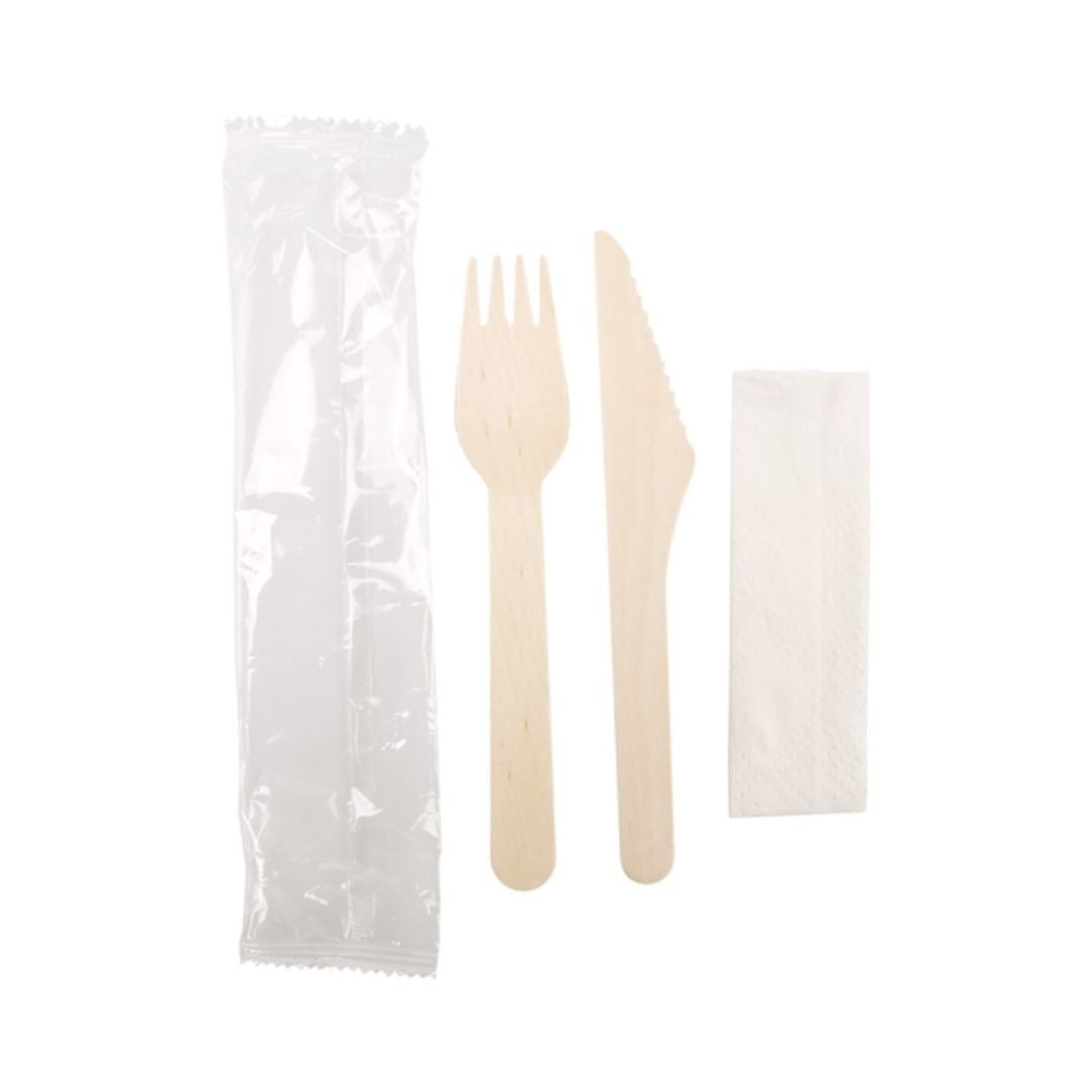 pack garfo, faca e guardanapo cx100