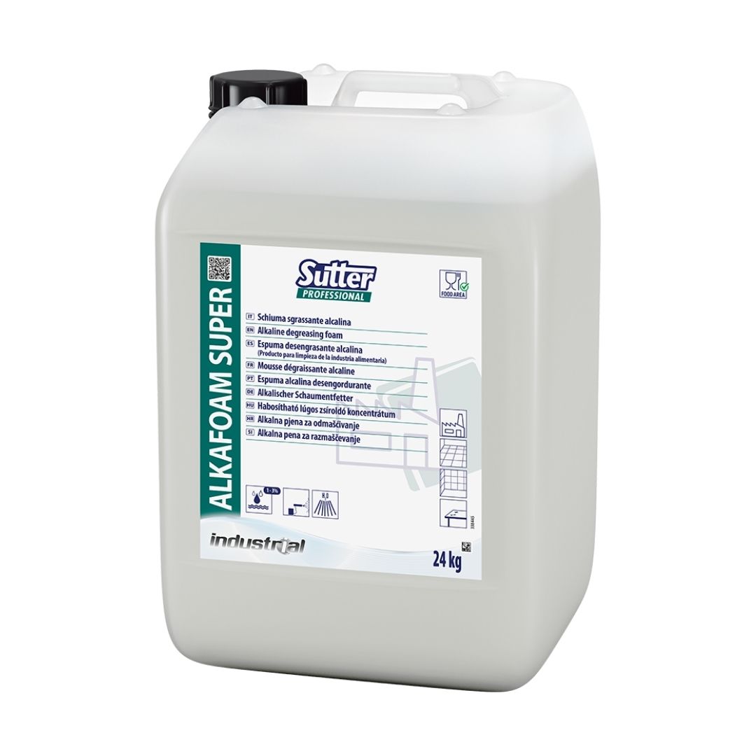 Sutter Alkafoam Super - Espuma alcalina desengordurante para indústria alimentar HACCP