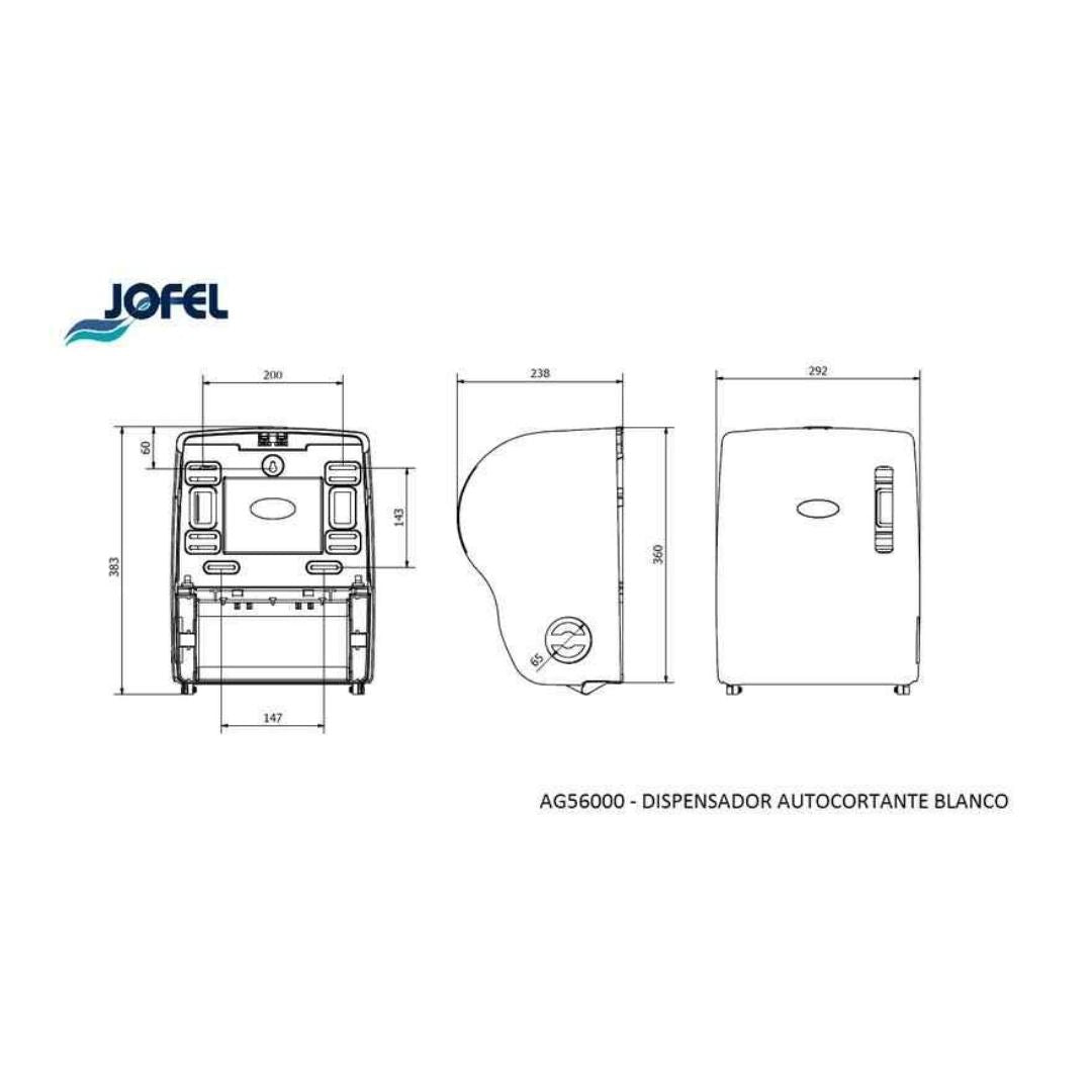 Dispensador de Autocorte Branco