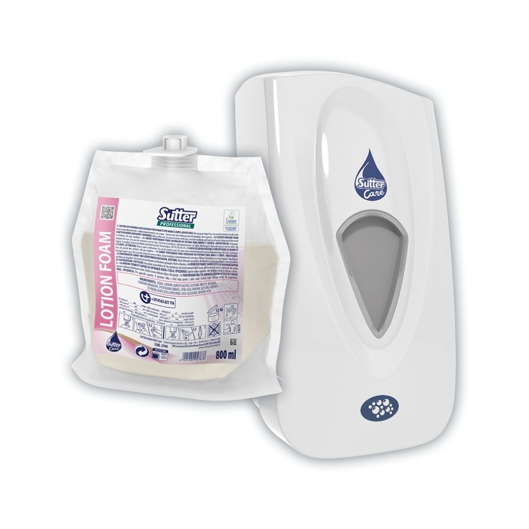 Sutter Lotion Foam 800 ml - Sabão natural em espuma perfumado para mãos e corpo