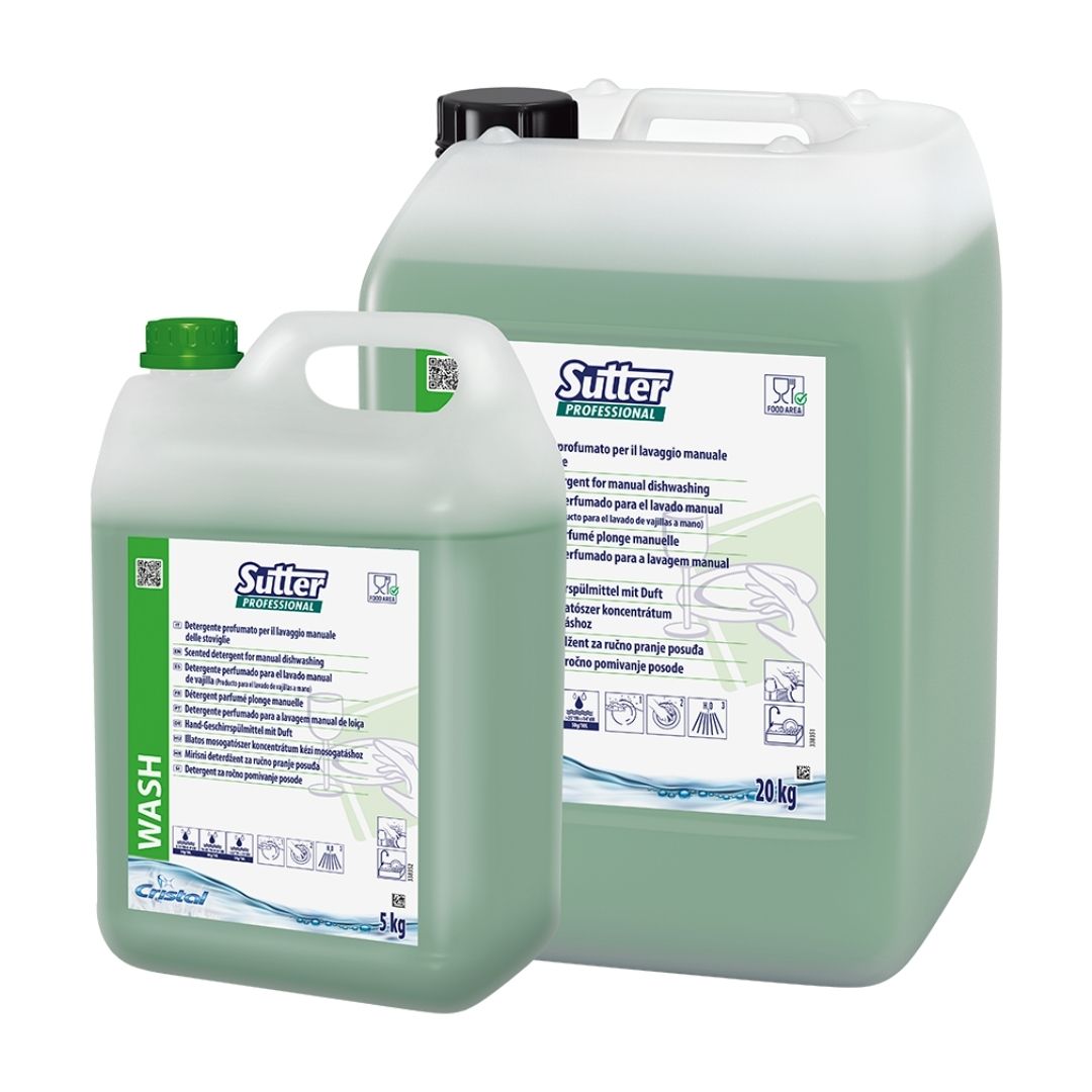 Sutter Wash Cristal detergente neutro desengordurante para lavagem manual da loiça com perfume cítrico