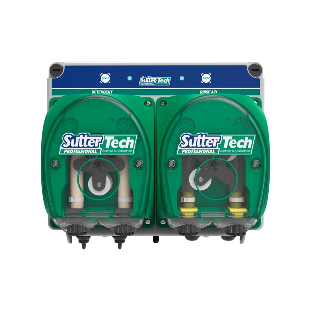 Sutter Tech Twin 20 - Sistema de dosagem peristáltica dupla para máquinas de lavar loiça