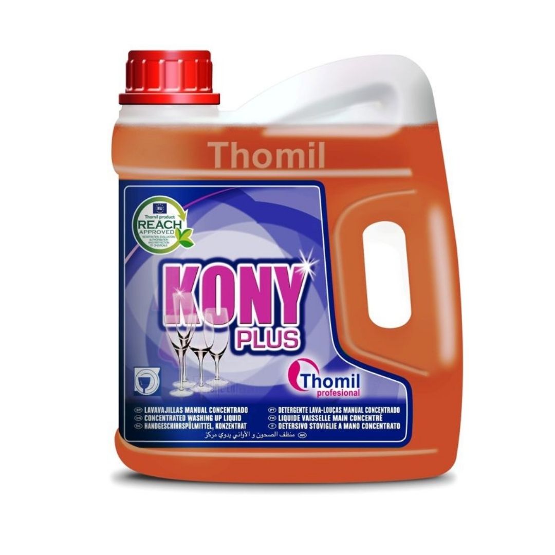 Thomil Kony Plus – Detergente lava-louças manual concentrado com proteção das mãos