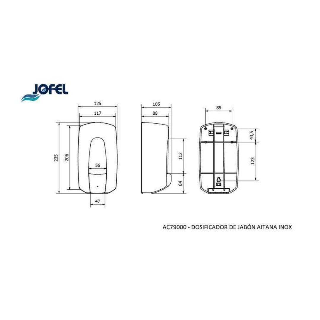 Saboneteira em Inox Jofel