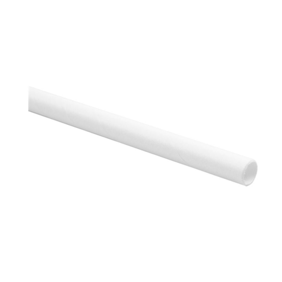 Garcia de Pou Palhinhas Direitas de Papel Branco 20 cm FSC