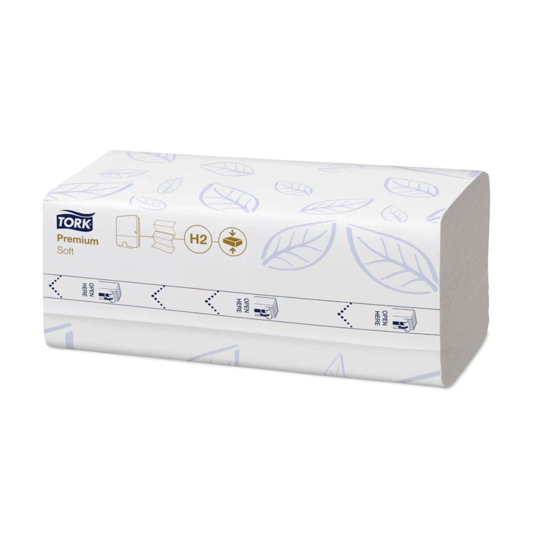 Tork Xpress 100889 – Toalhas de Mão Zig Zag Interfolha Compactas Premium H2