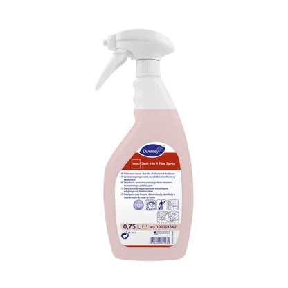 Diversey Taski Sani 4 in 1 Plus Spray - Detergente desincrustante e desinfetante para limpeza completa de casas de banho