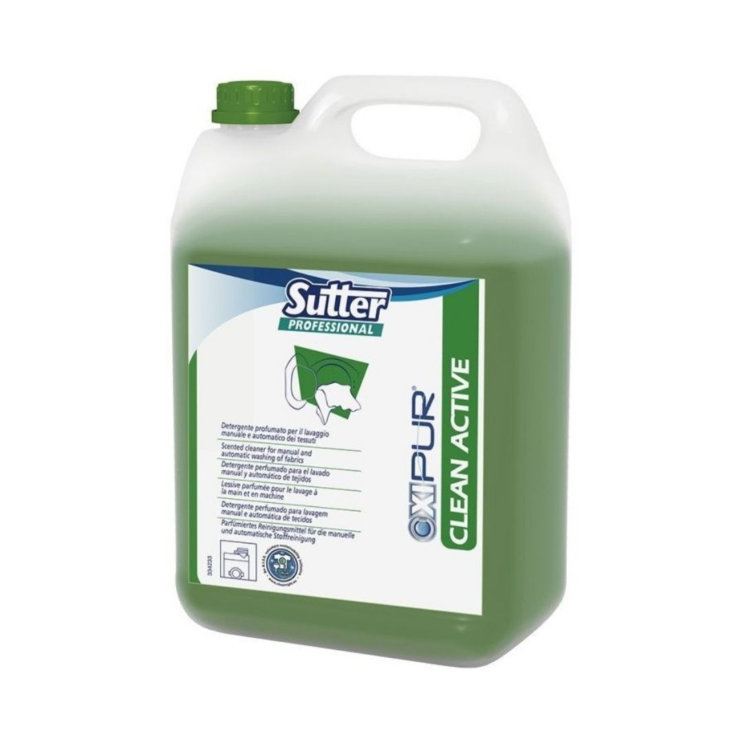 Sutter Clean Active - Detergente perfumado para lavagem manual e automática de tecidos com ação anti transferência de cor