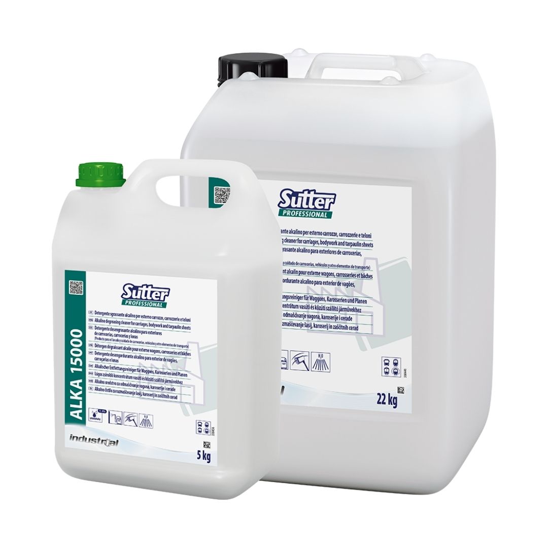 Sutter Alka 15000 detergente desengordurante alcalino para exterior de vagões carroçarias e lonas com efeito auto brilhante