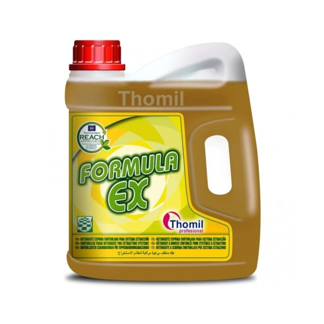 Thomil Fórmula-EX – Detergente de espuma controlada para limpeza profunda de alcatifas e têxteis