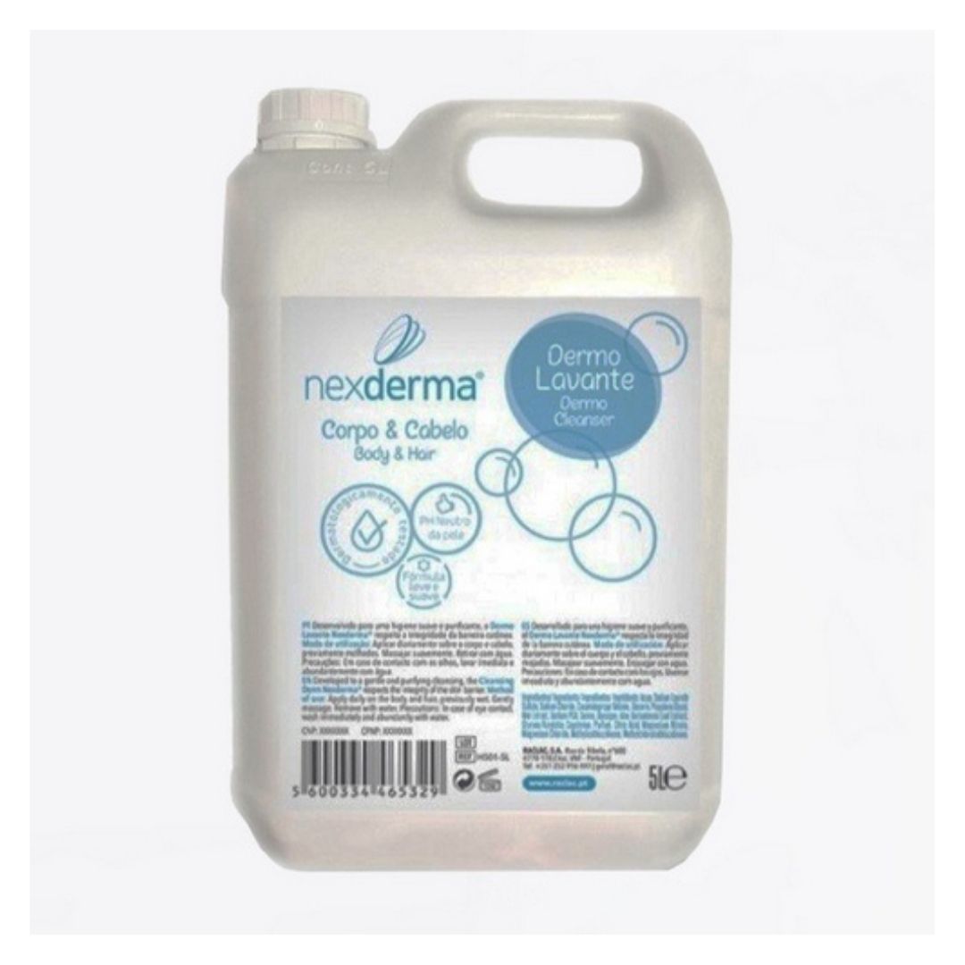 Dermo Lavante Corpo e Cabelo para higiene suave de uso diário