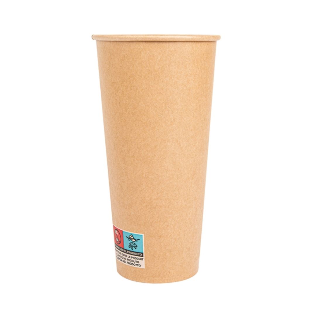 Garcia de Pou Copo de Cartolina Castanho 660 ml para Bebidas Frias e Quentes
