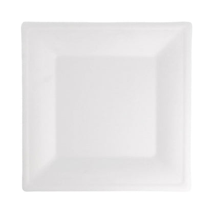 Garcia de Pou Prato Quadrado em Bagaço Branco 26,2 cm Compostável