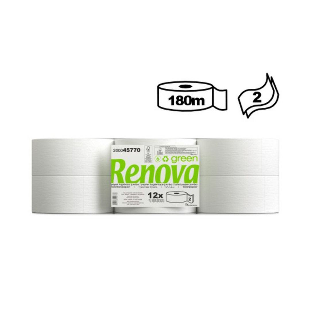 Renovagreen Papel Higiénico Jumbo 2 Folhas 180m