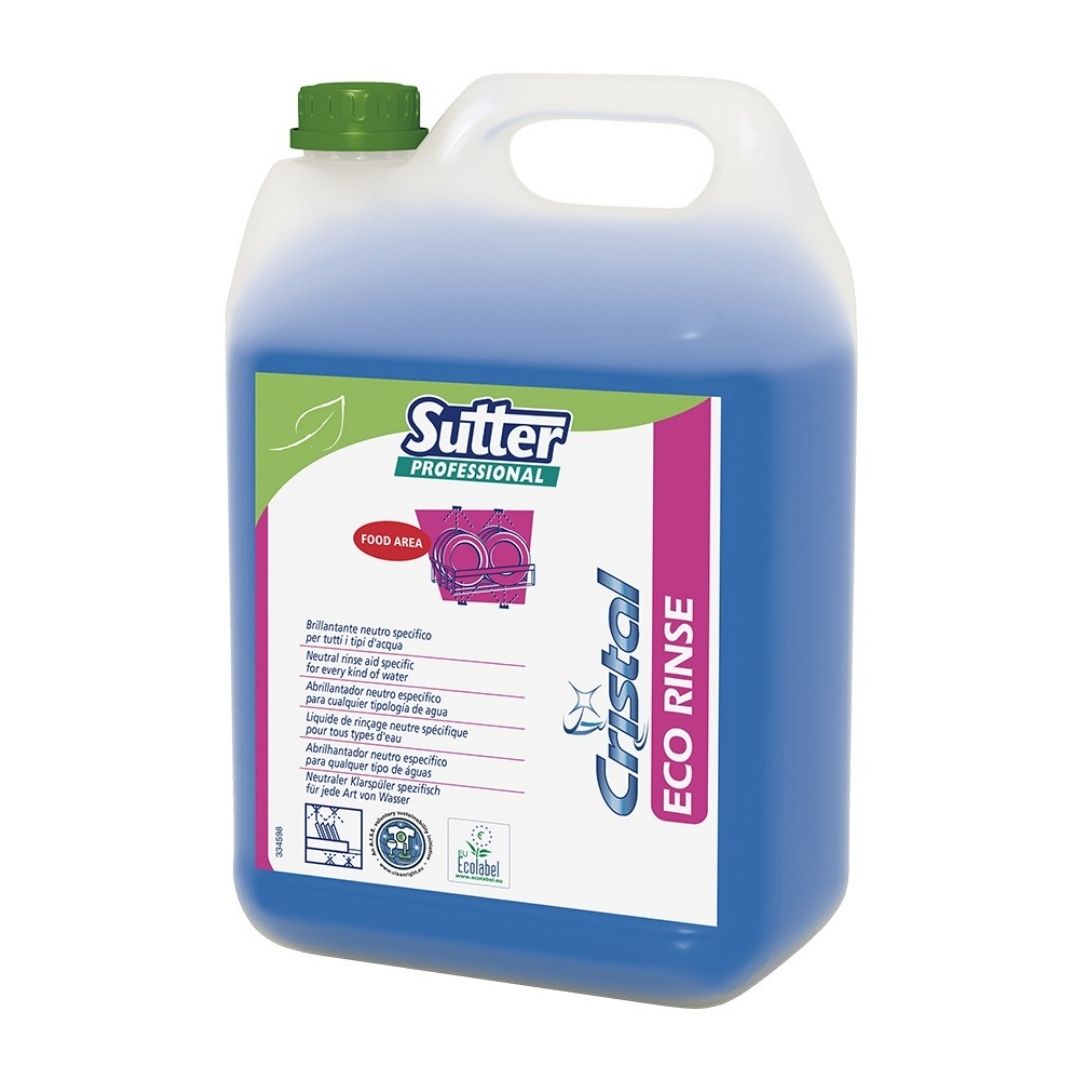 Sutter Eco Rinse abrilhantador neutro ecológico para máquinas de lavar loiça e fornos com auto limpeza