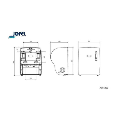 Dispensador Autocorte Cinza Jofel