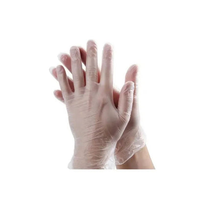 Rubbergold Luvas de Exame Vinil Sem Pó incolores para proteção hospitalar e procedimentos gerais em Caixas de 100 Unidades