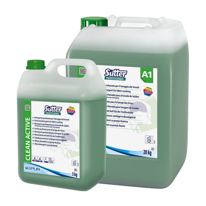 Sutter Clean Active - Detergente perfumado para lavagem manual e automática de tecidos com ação anti transferência de cor