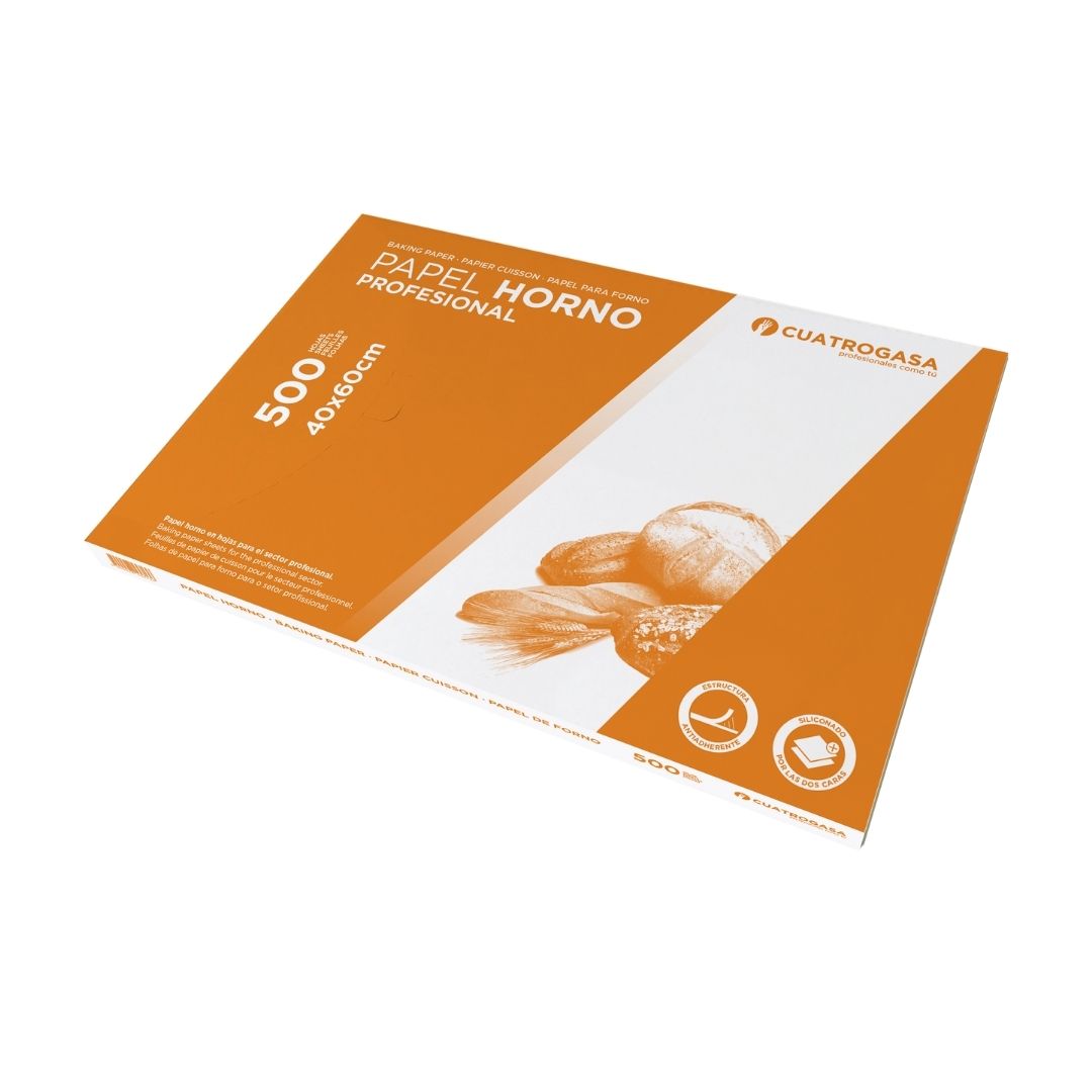 Cuatrogasa Papel Forno Folhas 400x600mm resma 500 unidades