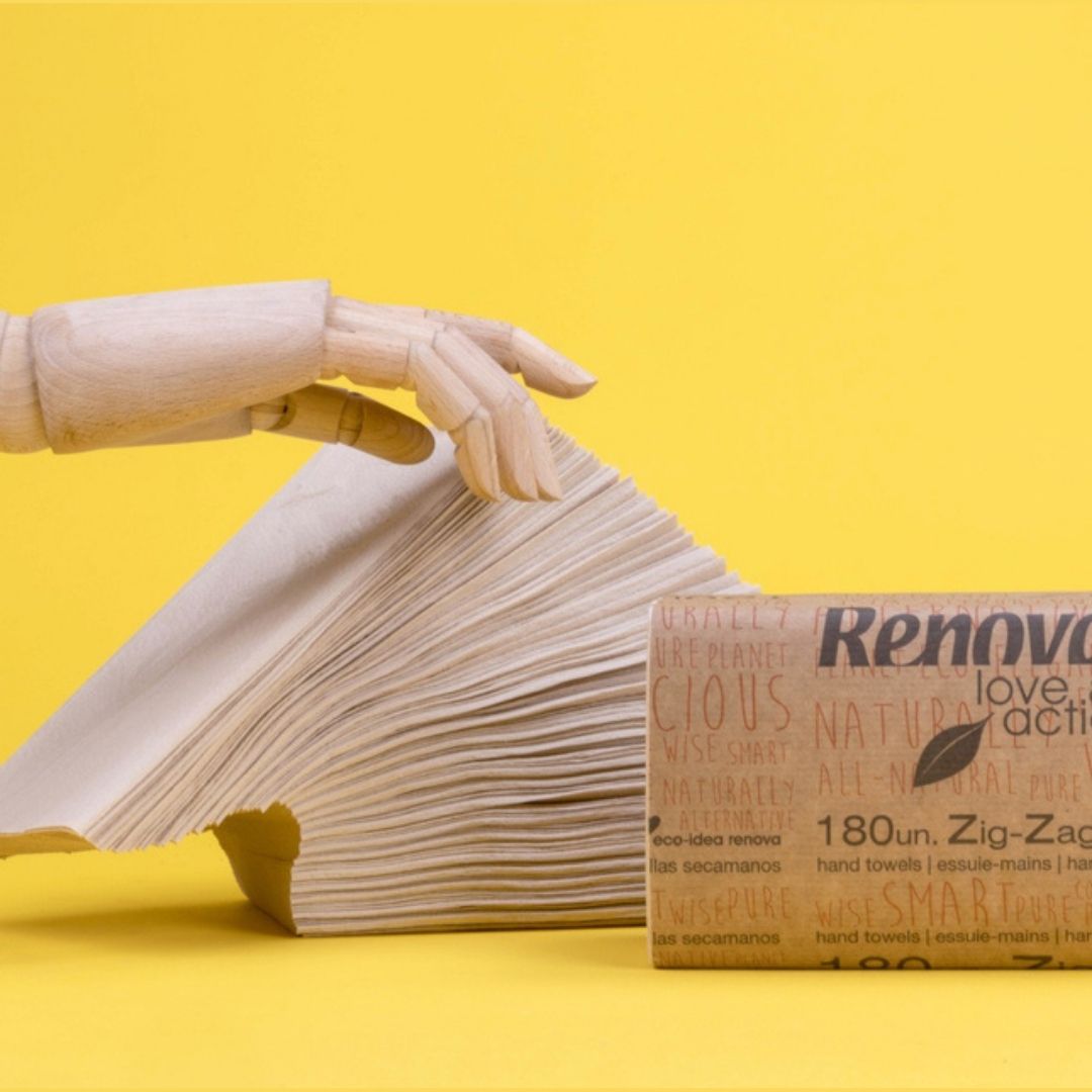 Renova Toalha de Mão Zig-Zag Love & Action 2 Folhas