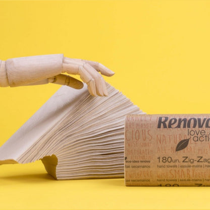 Renova Toalha de Mão Zig-Zag Love & Action 2 Folhas