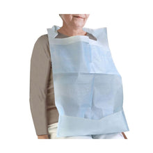 Babete Papel Polietileno com bolsa para proteção impermeável em cuidados assistenciais em Caixa de 1000 Unidades