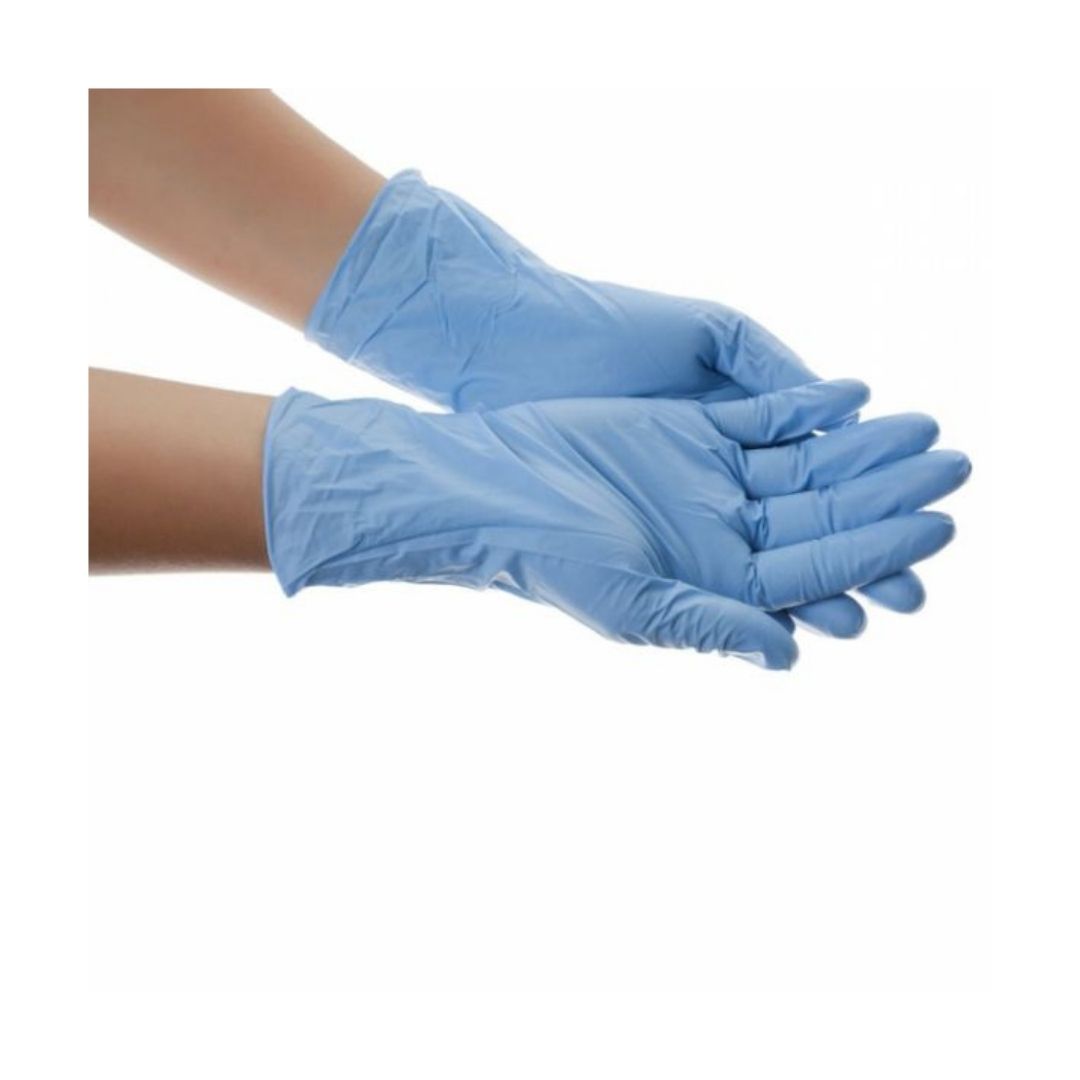 Sanyc Luva de Nitrilo Azul Sem Pó Extra Resistente em Caixa de 100 Unidades