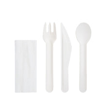 Garcia de Pou Talheres de Papel com Guardanapo Branco 15,8 cm