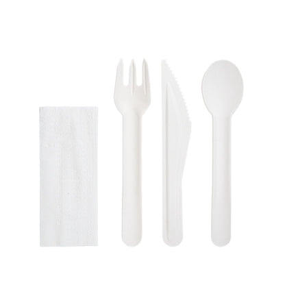 Garcia de Pou Talheres de Papel com Guardanapo Branco 15,8 cm