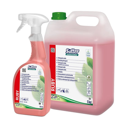 Sutter Ruby detergente anticalcário natural perfumado para casas de banho e superfícies laváveis