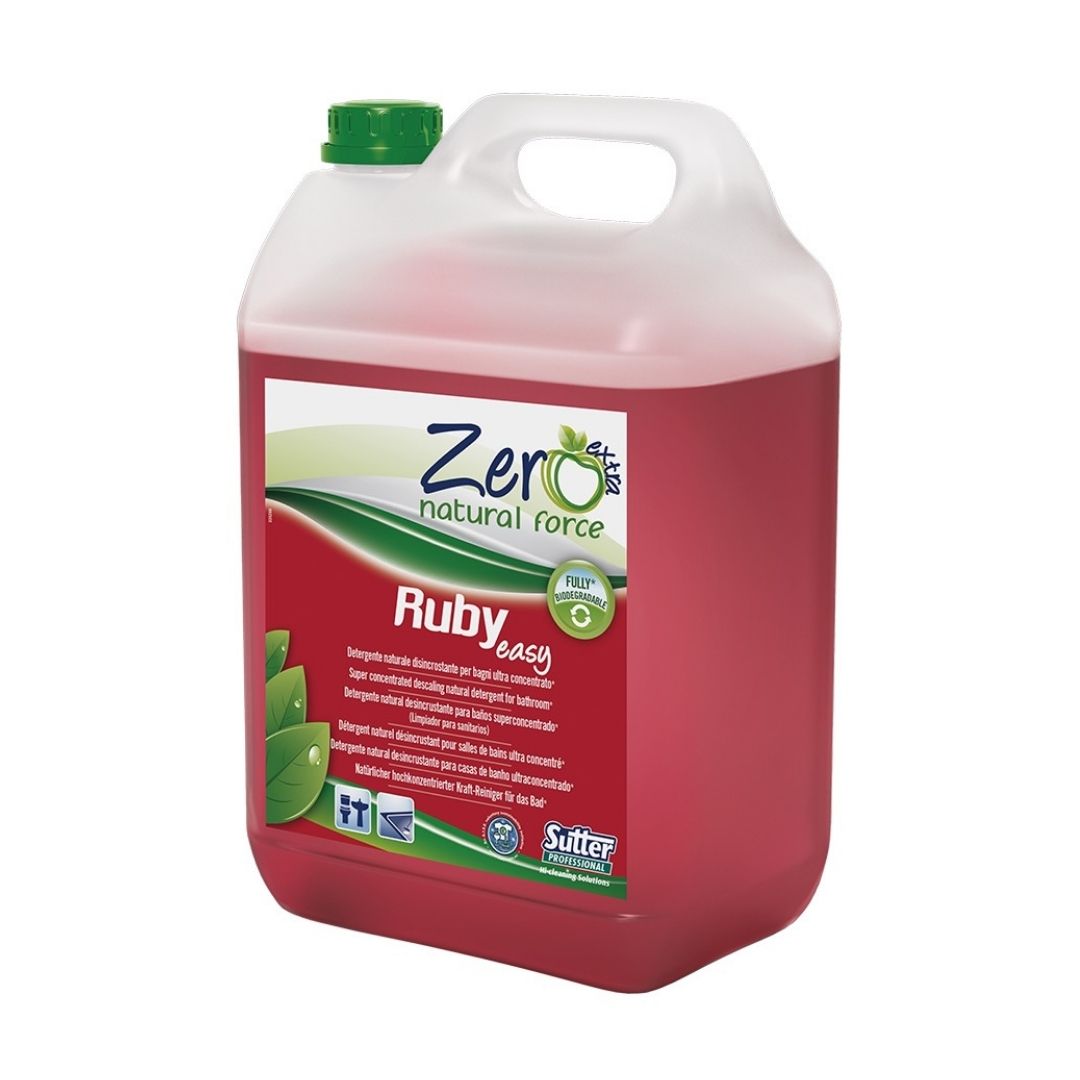 Sutter Ruby Easy - Detergente Natural Anticalcário Superconcentrado para Casas de Banho com Prevenção de Incrustações