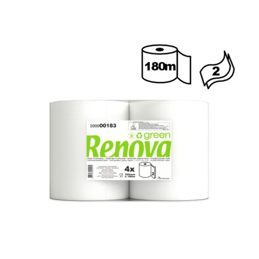 Renovagreen Rolos Multiusos 2 Folhas 180m
