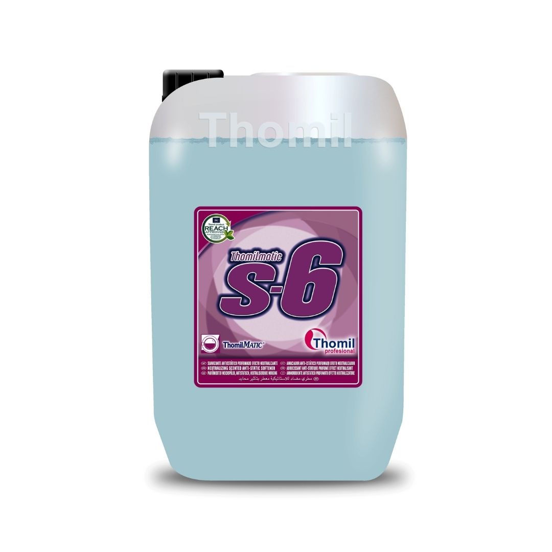 Thomil Matic S-6 – Amaciador Têxtil Antiestático com Efeito Neutralizador e Bactericida
